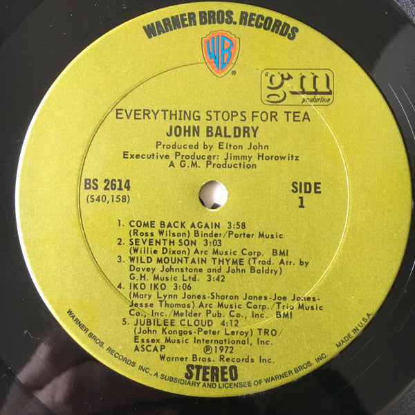 John Baldry* : Everything Stops For Tea (LP, Gat)