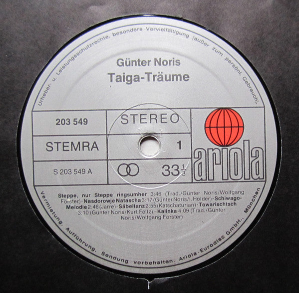 Günter Noris : Taiga-Träume (LP, Album)