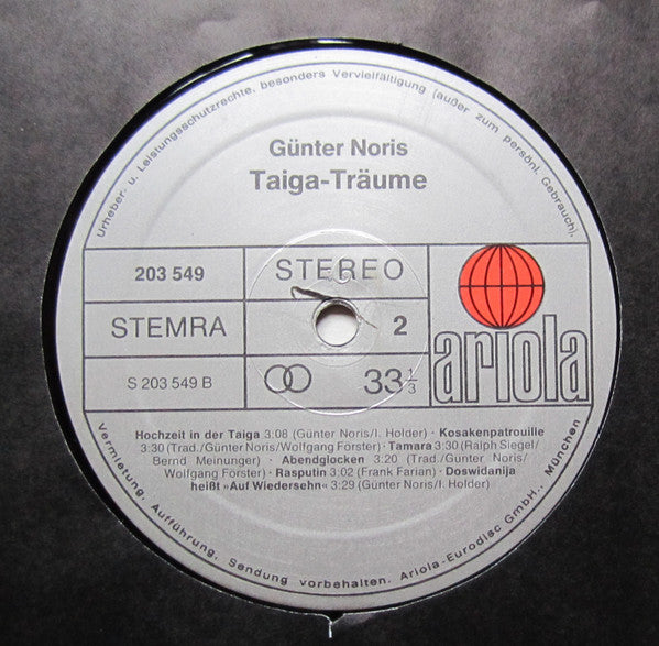 Günter Noris : Taiga-Träume (LP, Album)