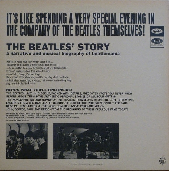 The Beatles : The Beatles' Story (2xLP, Album, RE, Jac)