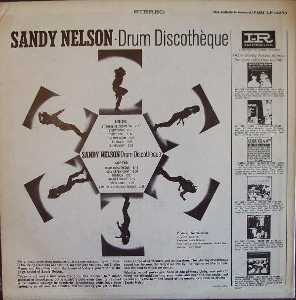 Sandy Nelson : Drum Discothéque (LP, Album, Pit)