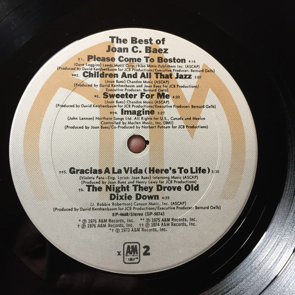 Joan Baez : The Best Of Joan C. Baez (LP, Comp, Club, Pit)