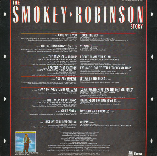 Smokey Robinson : The Smokey Robinson Story (18 Golden Greats) (LP, Comp)