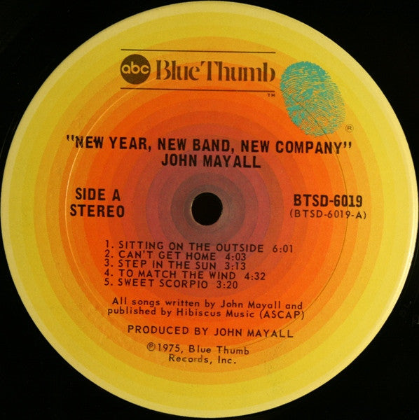 John Mayall : New Year, New Band, New Company (LP, Album, San)
