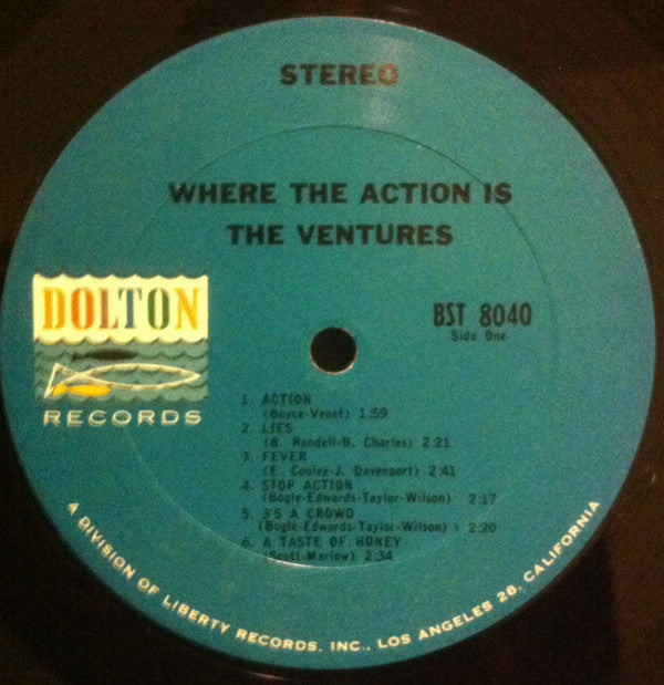 The Ventures : Where The Action Is (LP, Album)