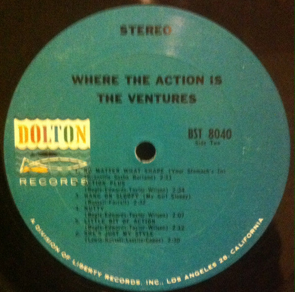 The Ventures : Where The Action Is (LP, Album)