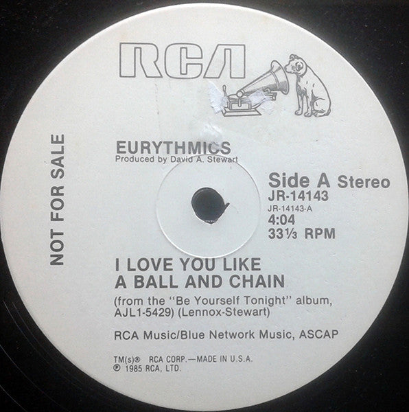 Eurythmics : I Love You Like A Ball And Chain (12", Single, Promo)