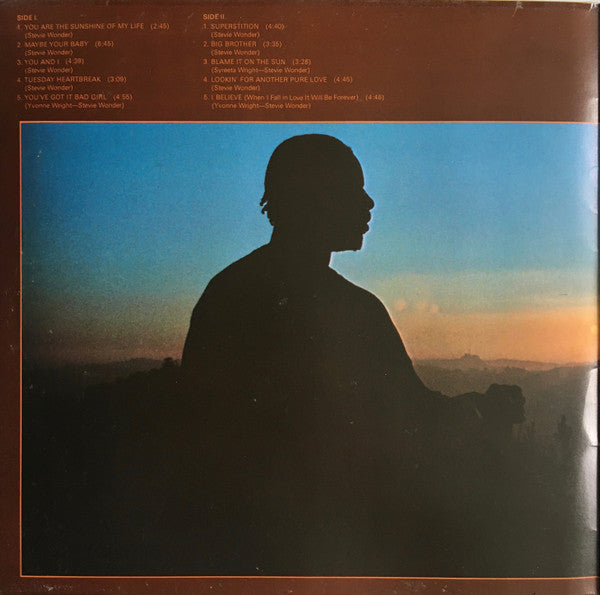 Stevie Wonder : Talking Book (LP, Album, Gat)