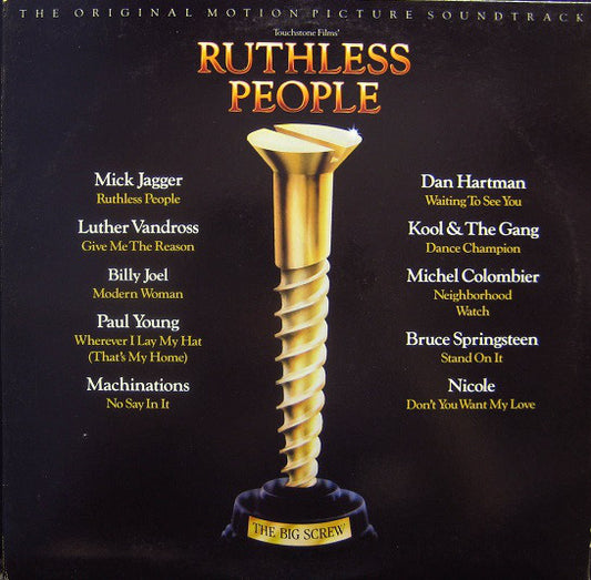 Various : Ruthless People (The Original Motion Picture Soundtrack) (LP, Album, Comp)