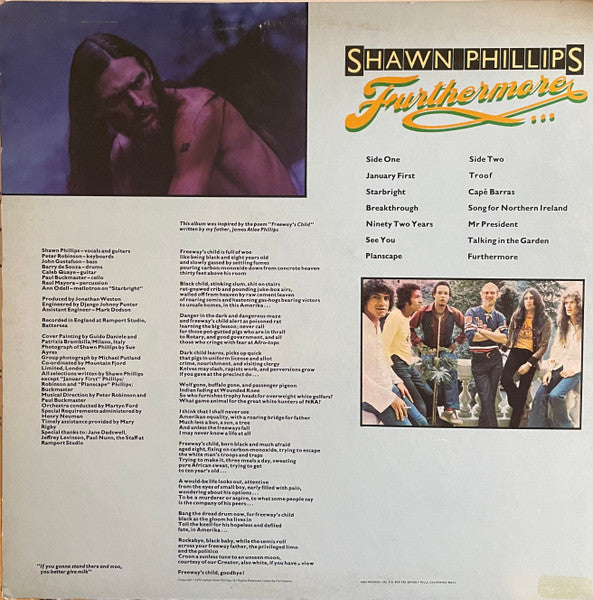 Shawn Phillips (2) : Furthermore... (LP, Album, Ter)