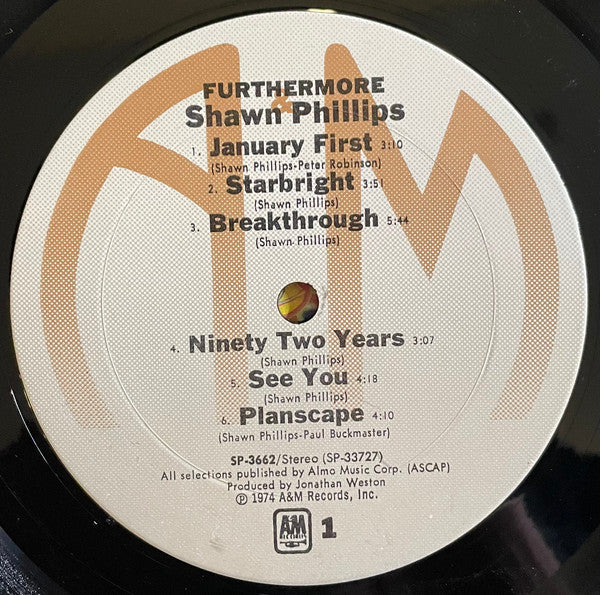 Shawn Phillips (2) : Furthermore... (LP, Album, Ter)