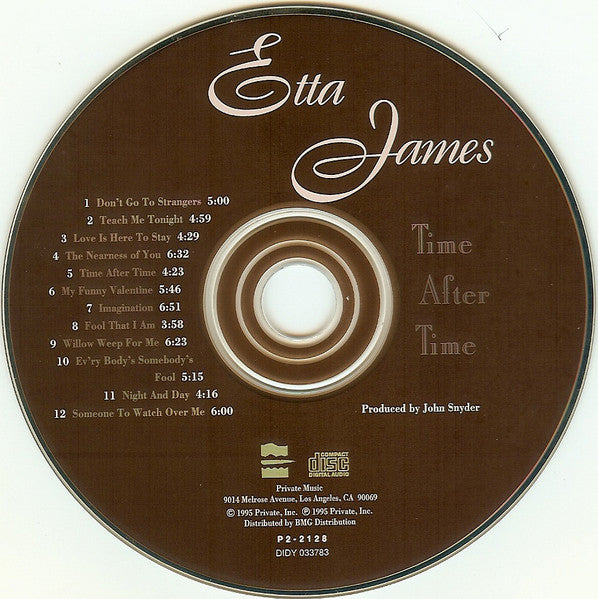 Etta James : Time After Time (CD, Album, Club)