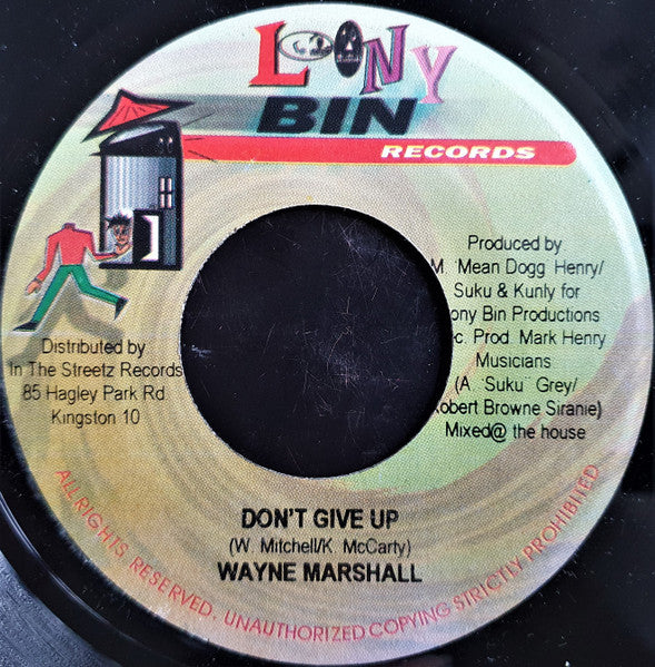 Wayne Marshall : Don't Give Up (7")