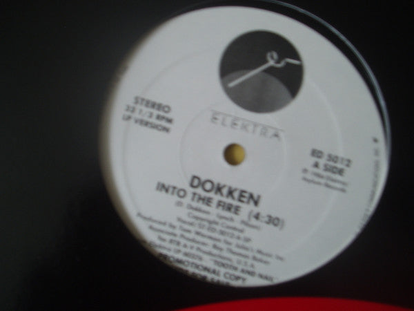 Dokken : Into The Fire (12", Promo, SP )