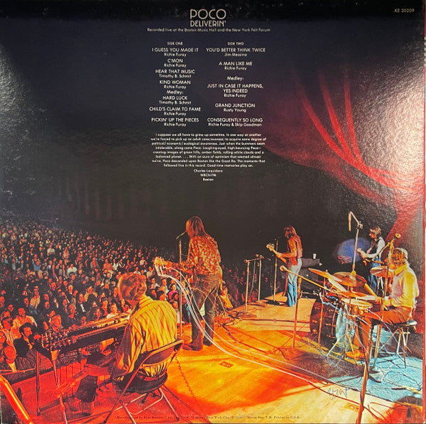 Poco (3) : Deliverin' (LP, Album, Pit)