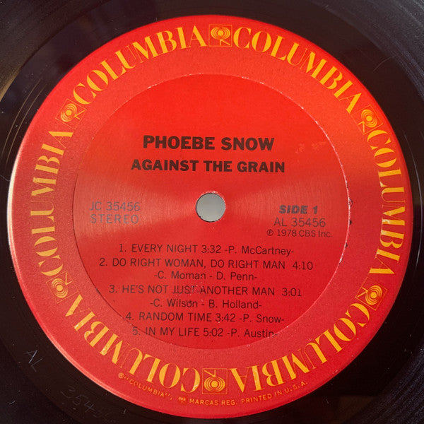 Phoebe Snow : Against The Grain (LP, Album, RP, Ter)