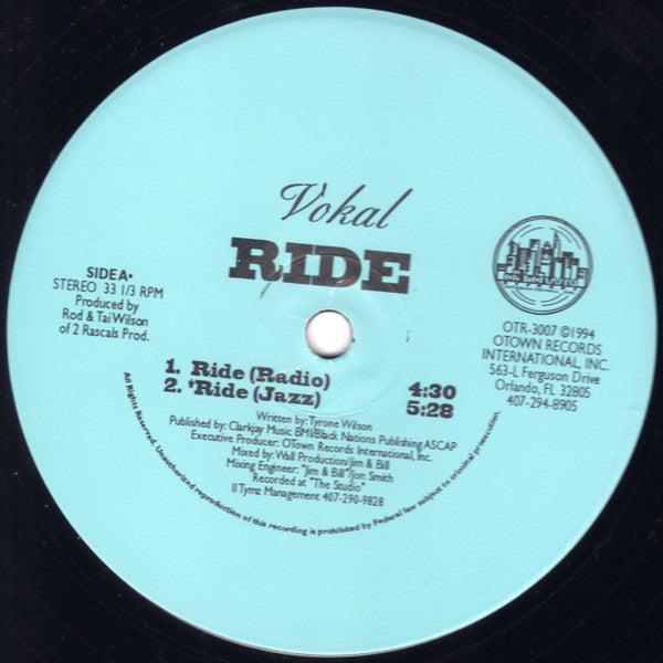 Vokal (2) : Ride (12")