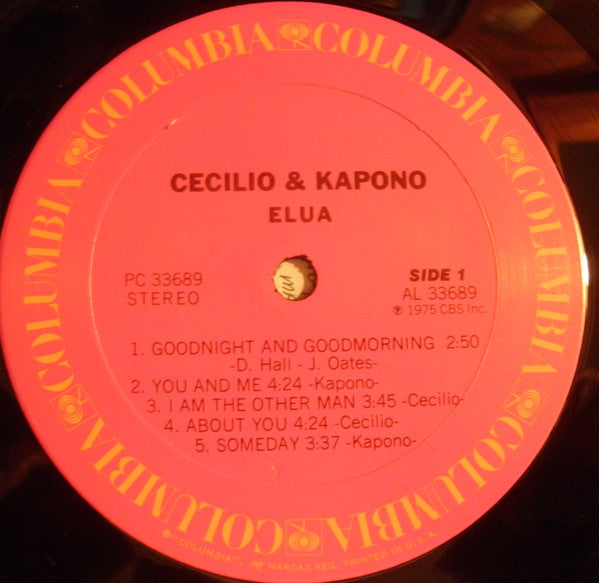 Cecilio & Kapono : Elua (LP, Album)