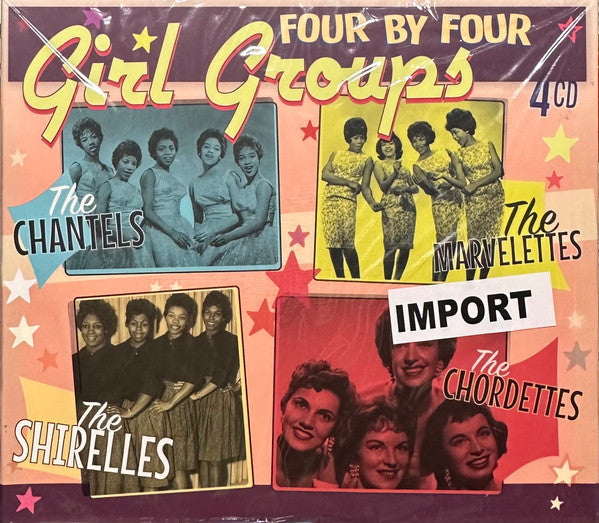 The Chantels, The Marvelettes, The Shirelles, The Chordettes : Four By Four Girl Groups (4xCD, Comp)