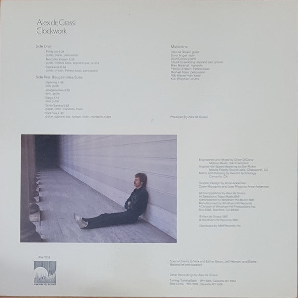 Alex De Grassi : Clockwork (LP, Album)