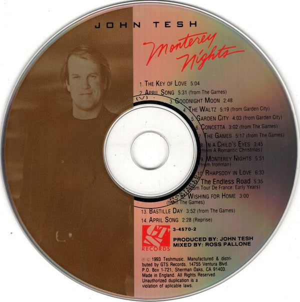 John Tesh : Monterey Nights (CD, Comp)