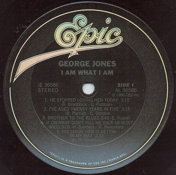 George Jones (2) : I Am What I Am (LP, Album, Pit)