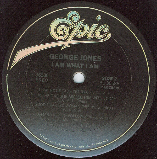 George Jones (2) : I Am What I Am (LP, Album, Pit)