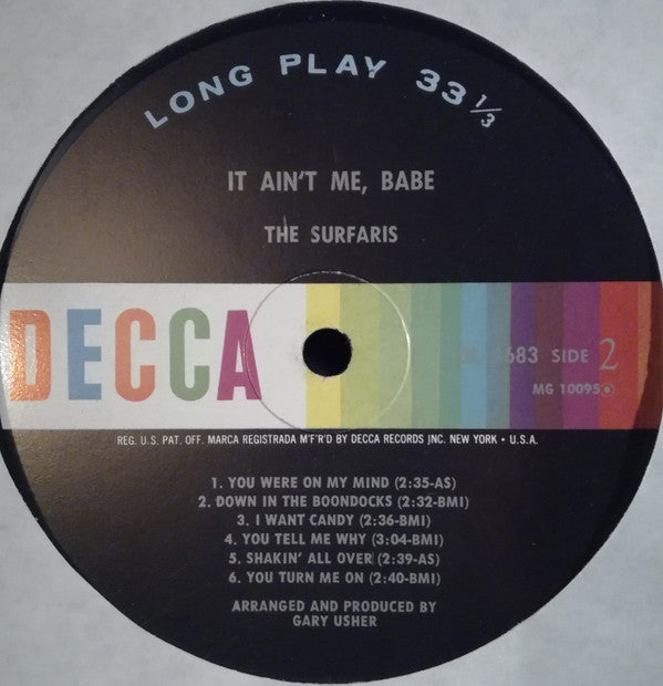 The Surfaris : It Ain't Me, Babe (LP, Album, Mono)