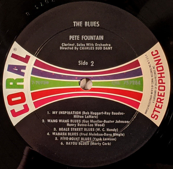 Pete Fountain : The Blues (LP, Album, RP, ◆ P)