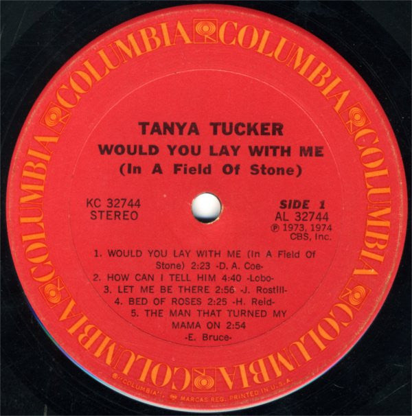 Tanya Tucker : Would You Lay With Me (In A Field Of Stone) (LP, Album, Ter)