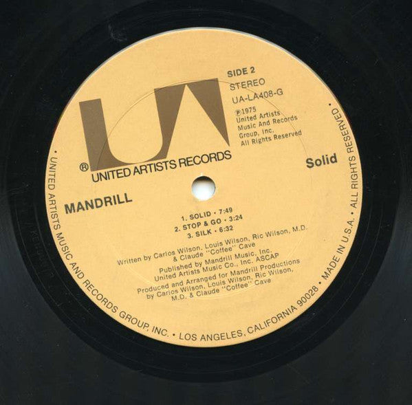 Mandrill : Solid (LP, Album, Ter)