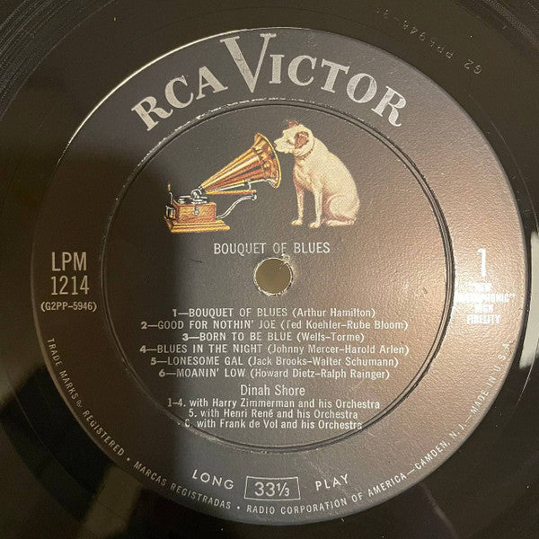 Dinah Shore : Bouquet Of Blues (LP, Album)