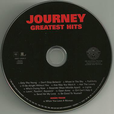 Journey : Greatest Hits (CD, Comp, RE, RM, Dig)