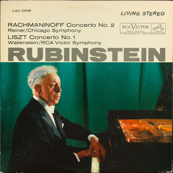 Rubinstein*, Rachmaninoff*, Liszt*, Reiner* / Chicago Symphony* · Wallenstein* / RCA Victor Symphony* : Concerto No. 2 · Concerto No. 1 (LP, Album, RE, RP, Whi)