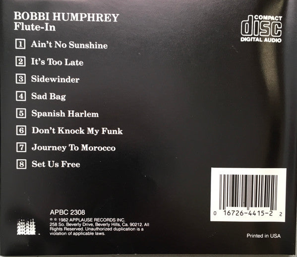 Bobbi Humphrey : Flute-in (CD, Album, RE)
