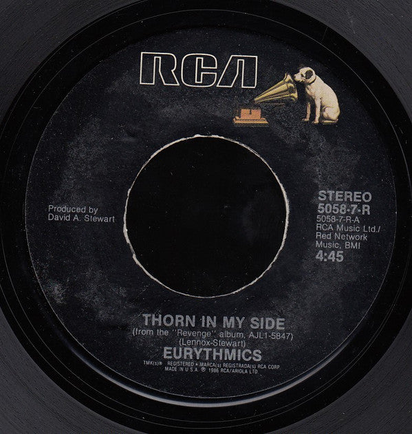 Eurythmics : Thorn In My Side (7", Styrene)