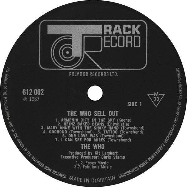 The Who : The Who Sell Out (Vinyl, G+) – Square Cat Vinyl