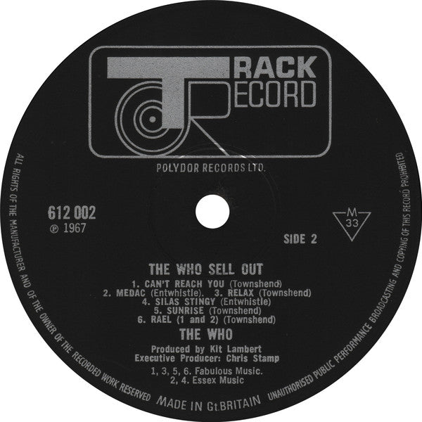 The Who : The Who Sell Out (Vinyl, G+) – Square Cat Vinyl