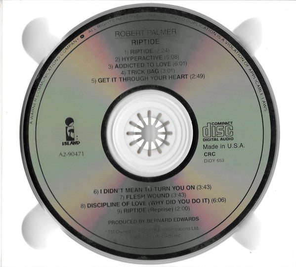 Robert Palmer : Riptide (CD, Album, Club, M/Print, Dig)