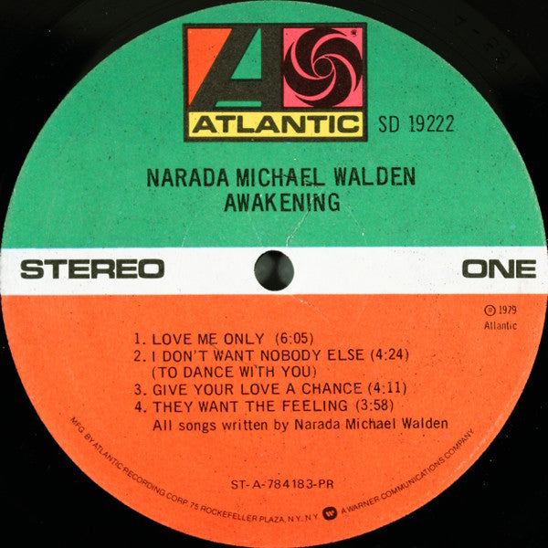 Narada Michael Walden : Awakening (LP, Album, PR )