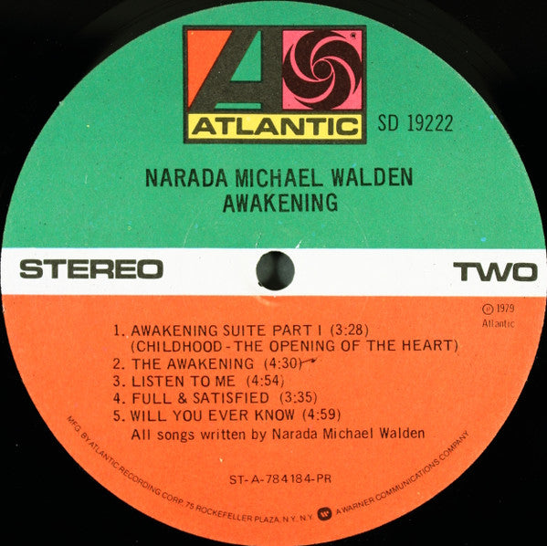 Narada Michael Walden : Awakening (LP, Album, PR )