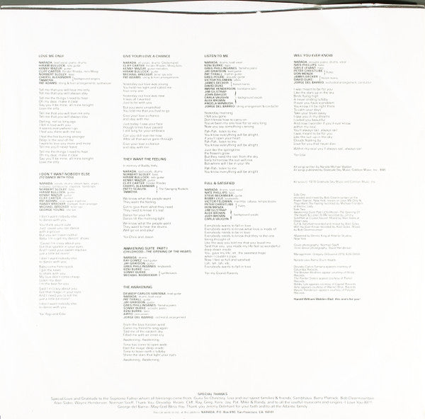 Narada Michael Walden : Awakening (LP, Album, PR )