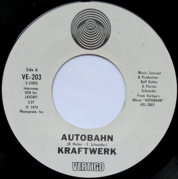 Kraftwerk : Autobahn (7", Single, Styrene, Pit)
