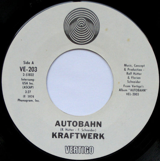 Kraftwerk : Autobahn (7", Single, Styrene, Pit)
