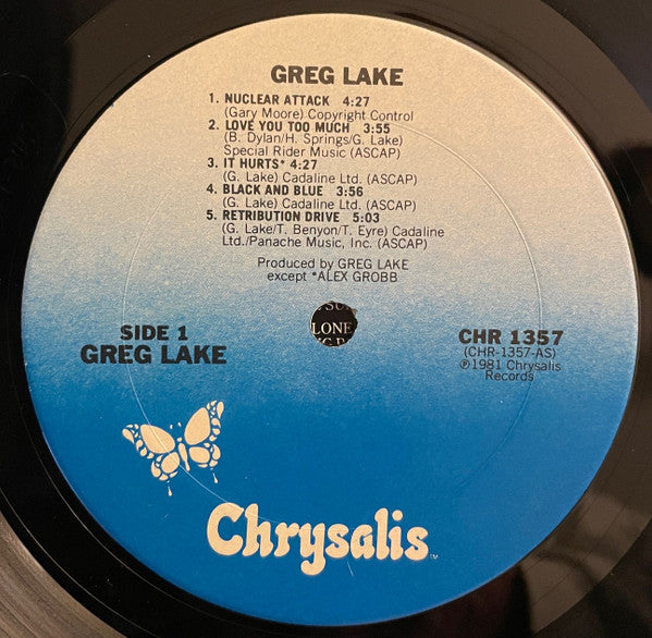 Greg Lake : Greg Lake (Vinyl, VG) – Square Cat Vinyl