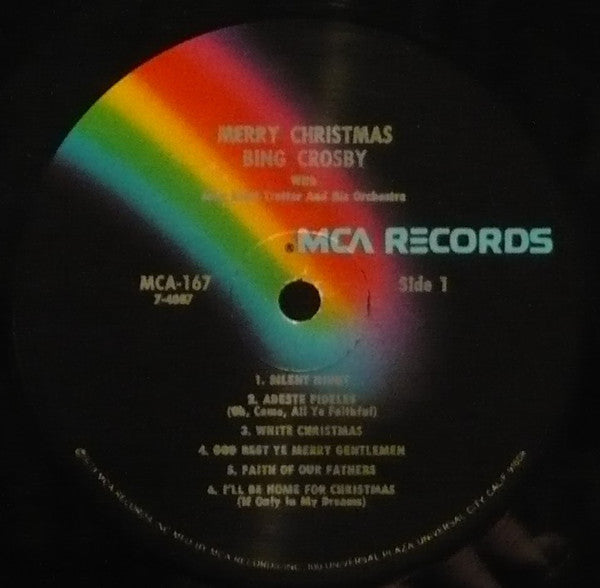 Bing Crosby : Merry Christmas (LP, Album, RE, Bla)