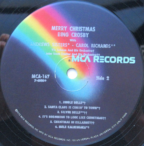 Bing Crosby : Merry Christmas (LP, Album, RE, Bla)
