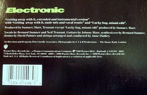 Electronic : Getting Away With It... Specially-Priced Maxi-Single! / Lucky Bag (12", Maxi)