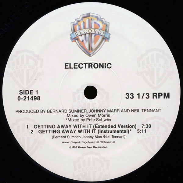 Electronic : Getting Away With It... Specially-Priced Maxi-Single! / Lucky Bag (12", Maxi)