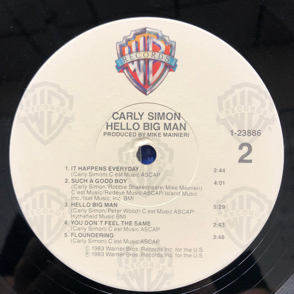 Carly Simon : Hello Big Man (LP, Album, Jac)